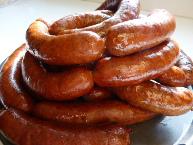 Texas Hot Links au barbecue, les vraies saucisses texanes
