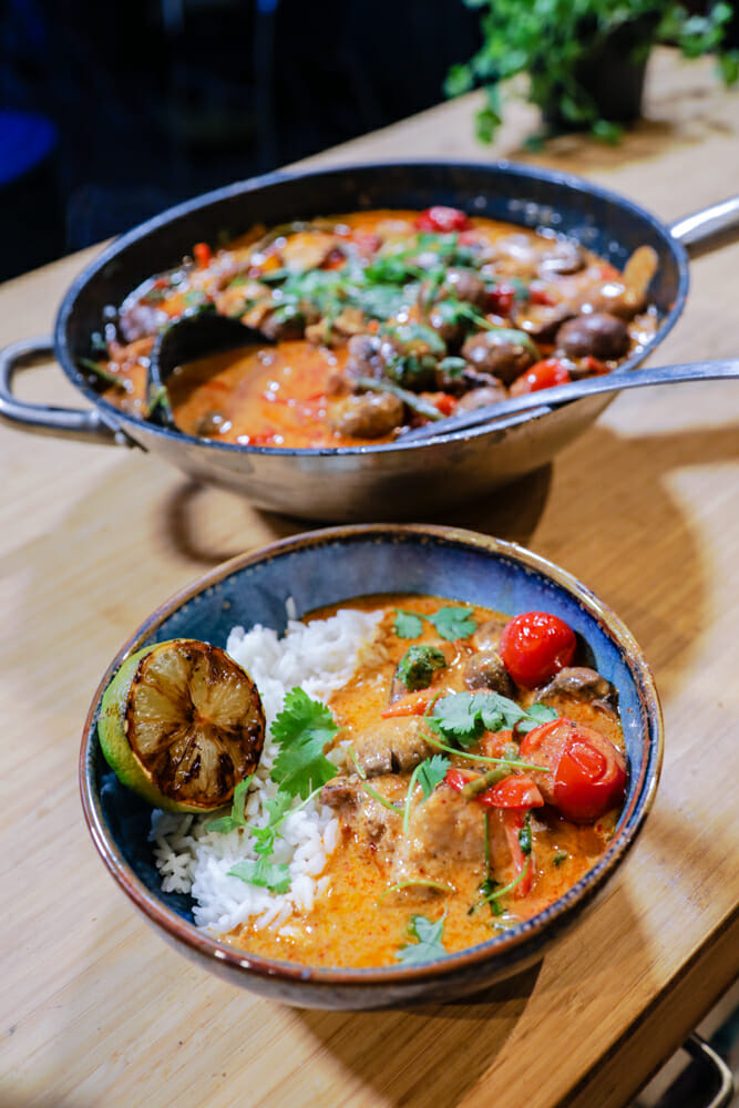 Curry rouge de poulet Thaï