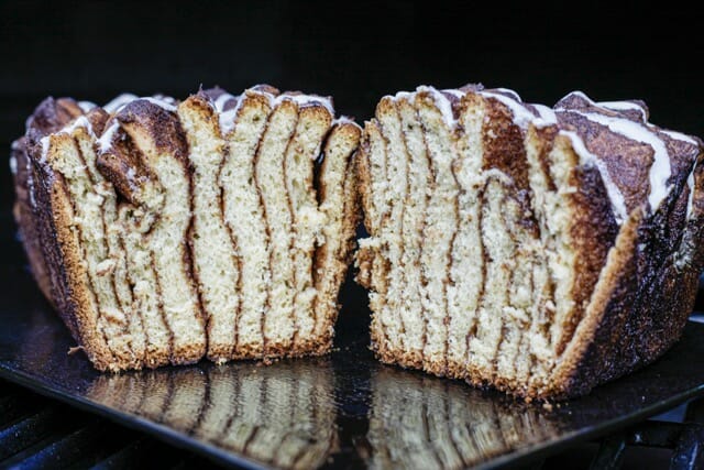 Cake à la cannelle au barbecue