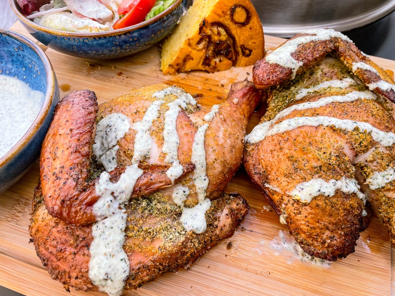 Poulet Ranch fumé au BBQ