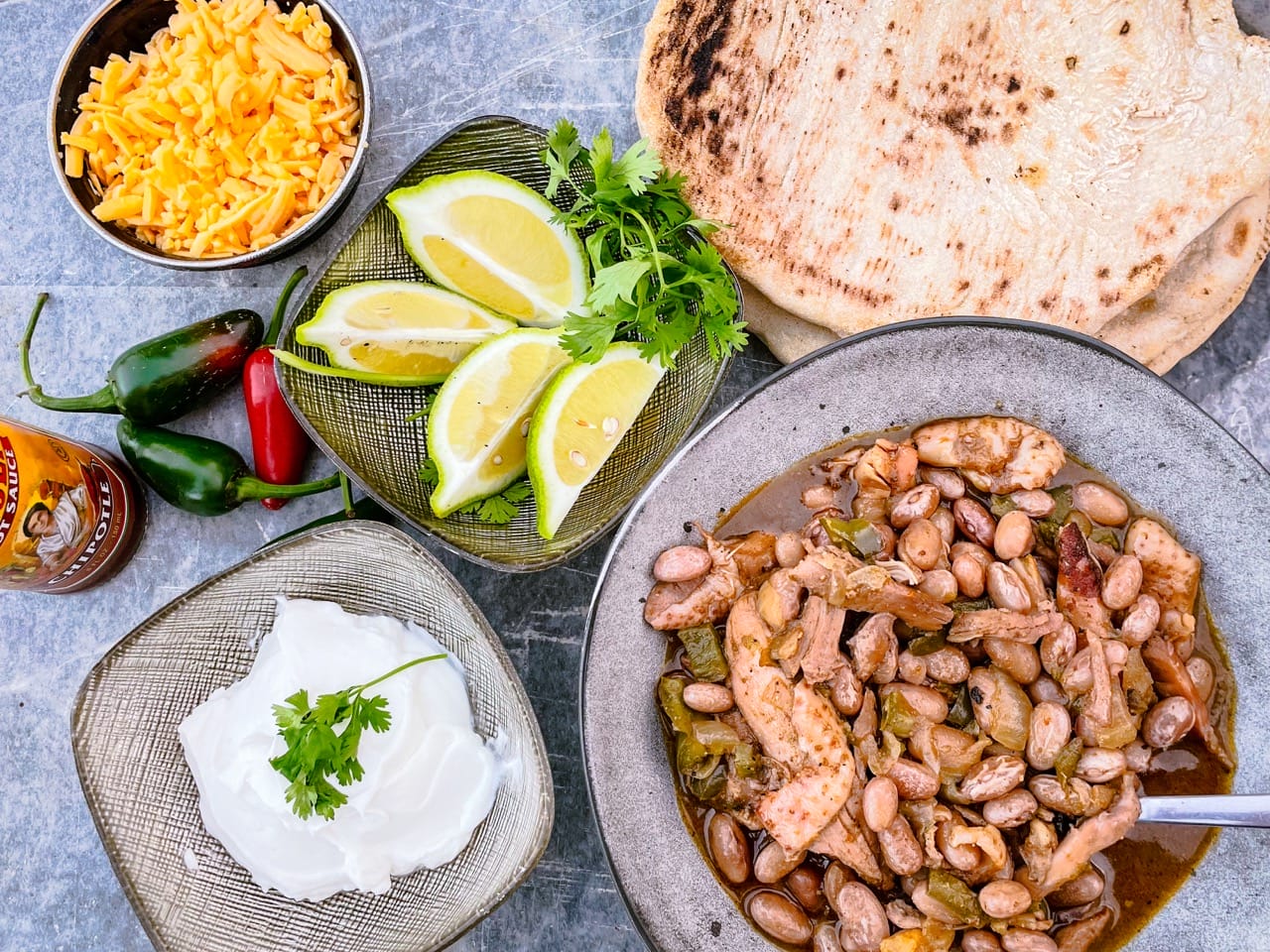 White Chili au barbecue