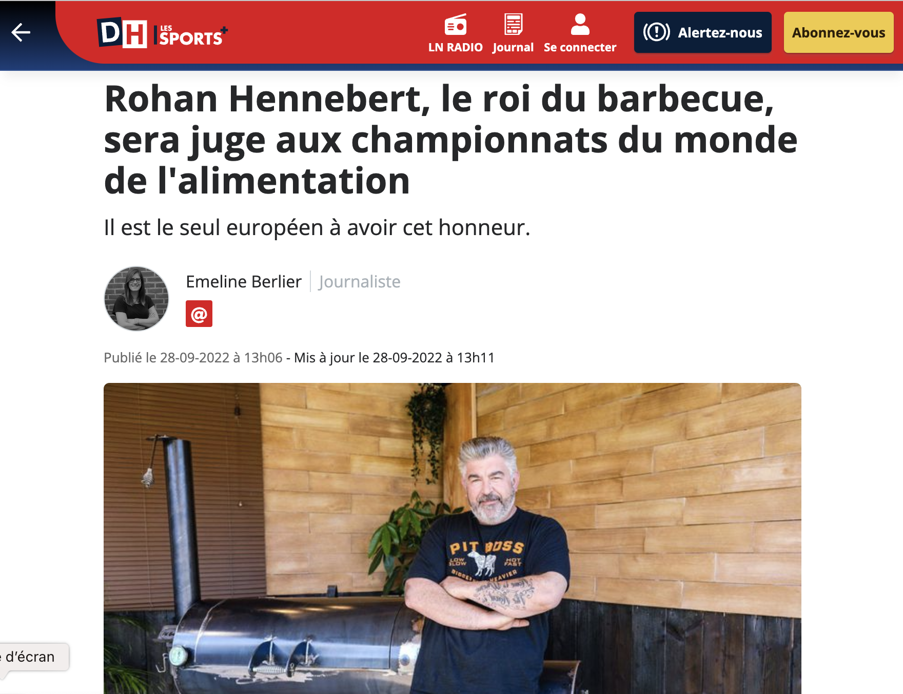 Chef Rohan, juge officiel du World Food Championship à Dallas.