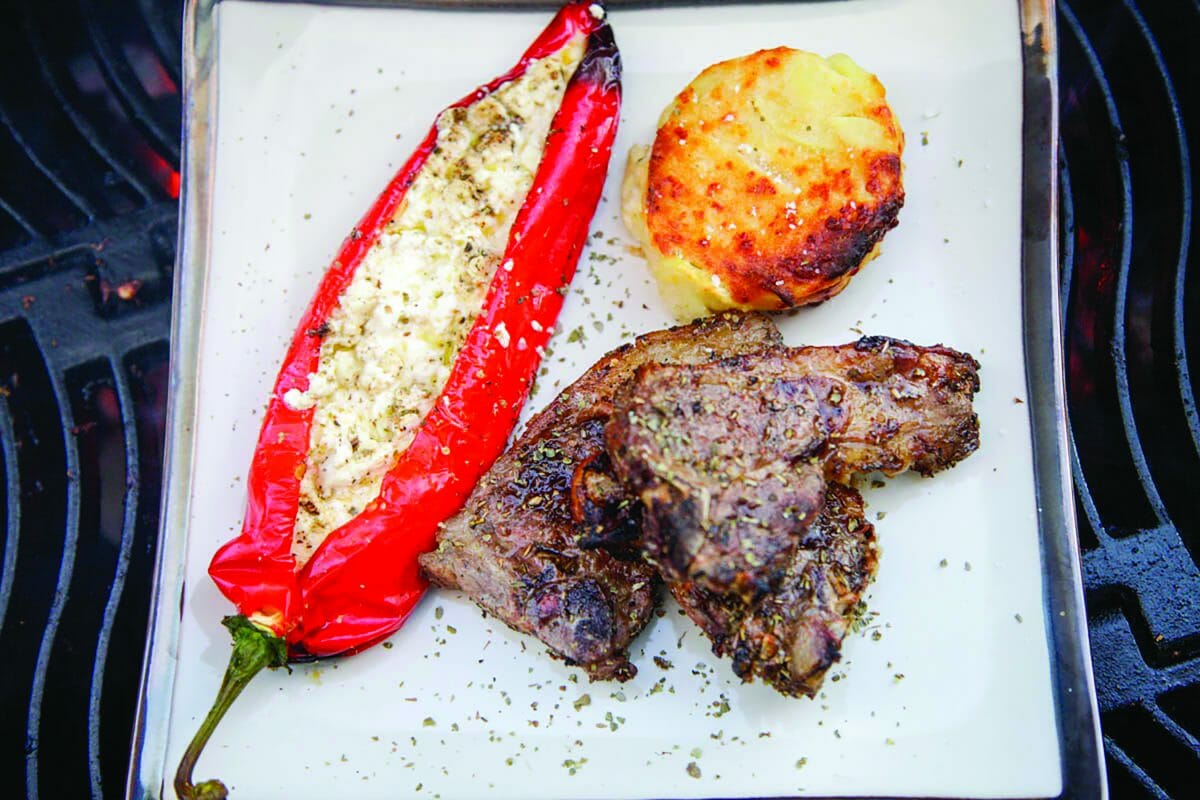Côtes d'agneau grillées à la grecque