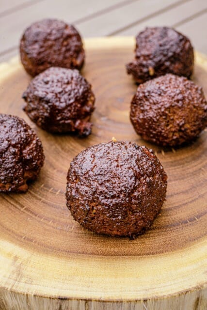 Seitan au barbecue façon meatballs