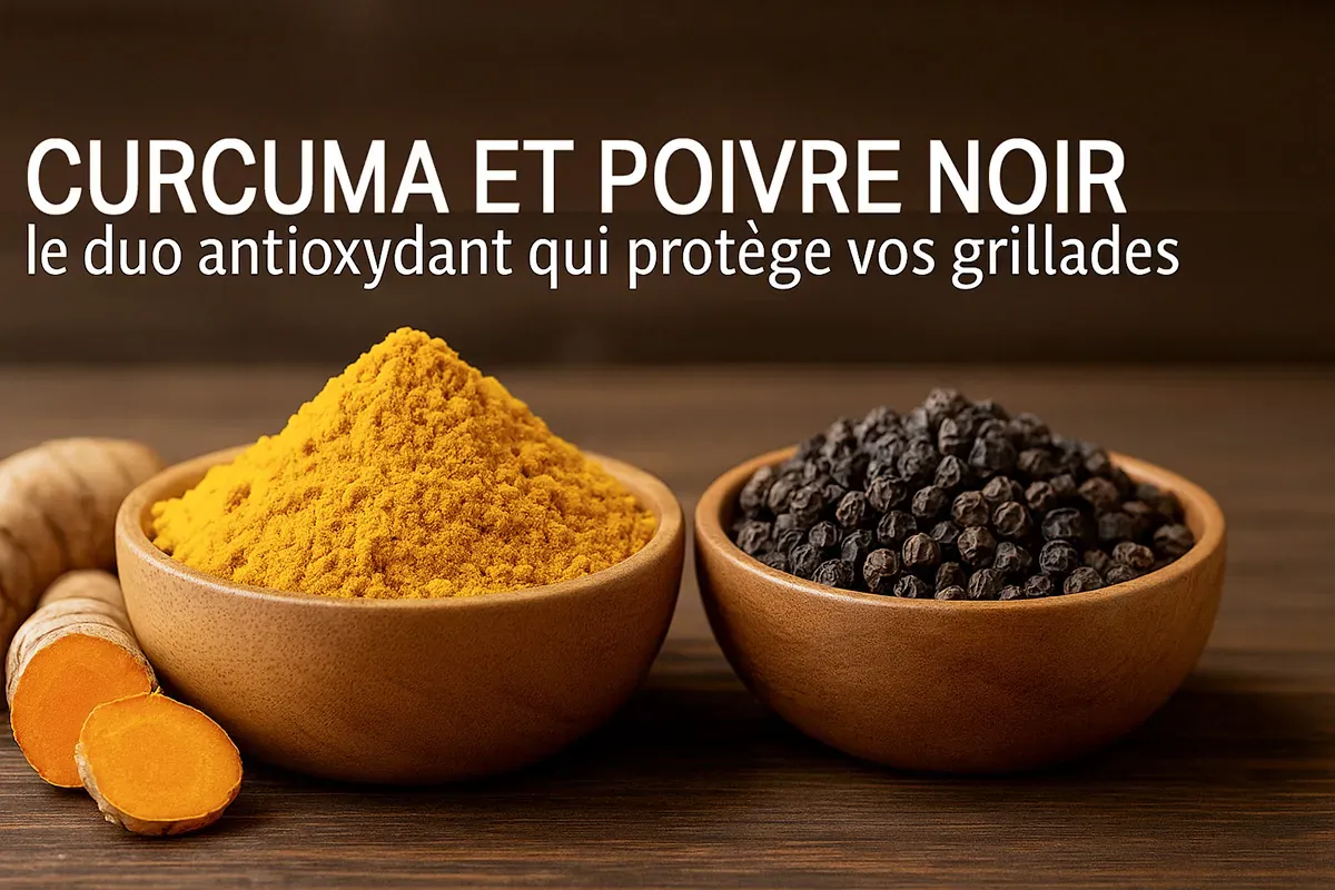 Curcumine et poivre noir : le duo antioxydant qui protège vos grillades