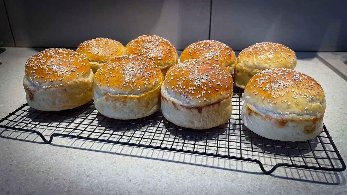 Les Pains Buns pour hamburger du Smokehouse